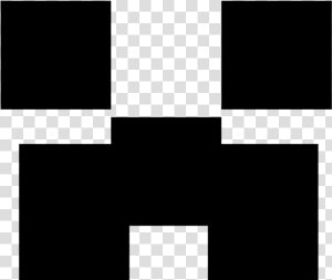 Transparent Minecraft Clipart   Creeper Minecraft Black And White  HD Png Download