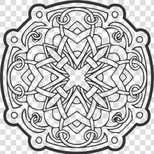 Celtic Ornament Vector Free Round Tracery   Circle Ornament Vector Png  Transparent Png