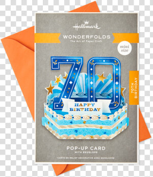 Celebrating You Mini Pop Up 70th Birthday Card Clipart   Paper  HD Png Download