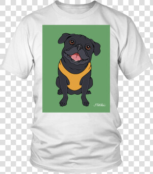 Black Pug Dog T shirt   Best Offensive Lineman Football Shirts  HD Png Download