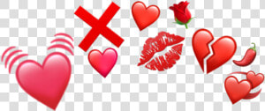  red  heart  hearts  emoji  sticker  emojis  iphoneemoji   Heart  HD Png Download