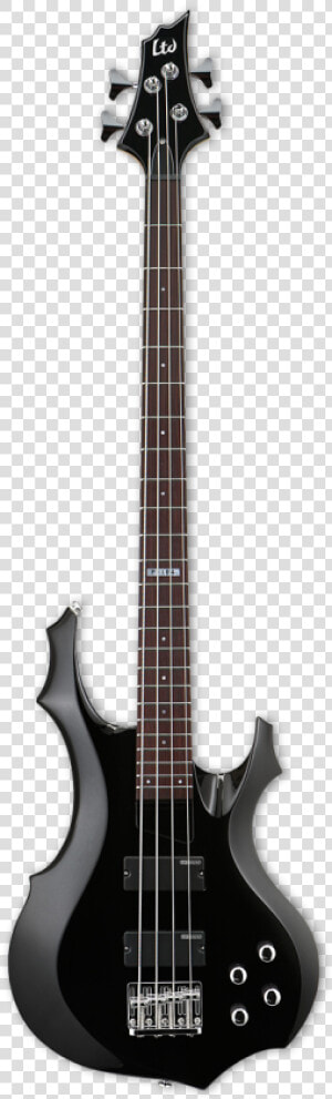 Esp Ltd F 104 Black Bass Guitar   Ltd F 105 Bass  HD Png Download