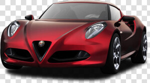 Red Alfa Romeo Sports Car  HD Png Download