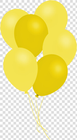 Bunch Of Yellow Balloons   Balloon  HD Png Download