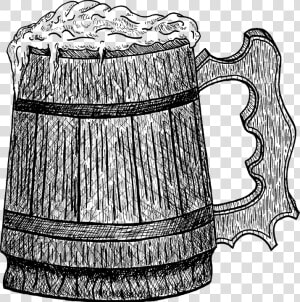 Beer  Mug  Medieval  Alcohol  Sketch  Black And White   Medieval Alcohol  HD Png Download