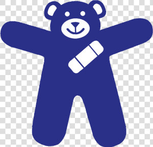 The Symbol A Blue Teddy Bear With A Bandage Over Its   Child Abuse Clipart Png  Transparent Png