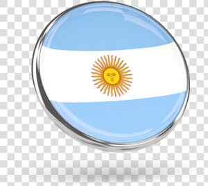 Round Icon With Metal Frame   Argentina Round Flag Png  Transparent Png