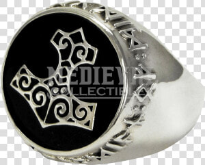 Sterling Silver Thors Hammer Signet Ring   Thor  39 s Hammer Signet Ring  HD Png Download