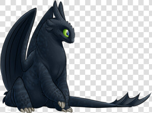 Night Fury Toothless Sitting  HD Png Download