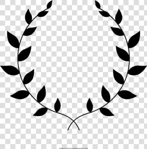 Laurel Wreath Coloring Page   Portable Network Graphics  HD Png Download