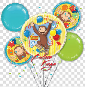 Transparent Curious George Balloons Png   Jorge El Curioso Con Bombas  Png Download