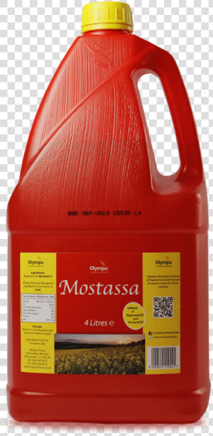 Olympic Mostassa 4l Hdpe Bottle   Wood  HD Png Download