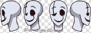 Gaster Head Ref   Cartoon  HD Png Download