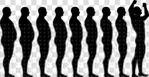 Before And After Silhouettes   Before And After Weight Loss  HD Png Download