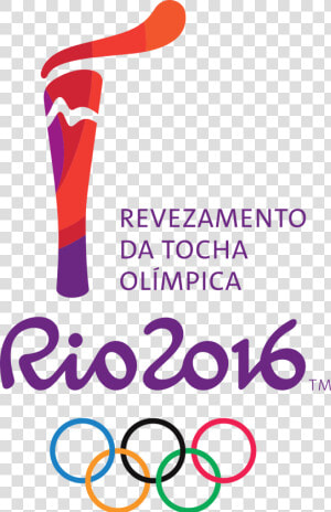 Olympics Rio Torch Relay Logo   Olympic Torch Relay Rio 2016  HD Png Download