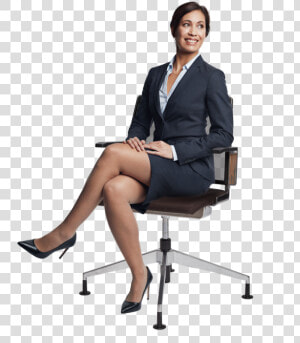 Business Woman Sitting Png   Girl Sitting On Desk Png  Transparent Png