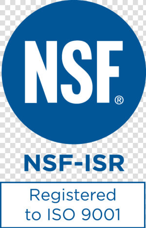 Nsf Isr Iso 9001   Png Download   Nsf Registered To Iso 9001  Transparent Png