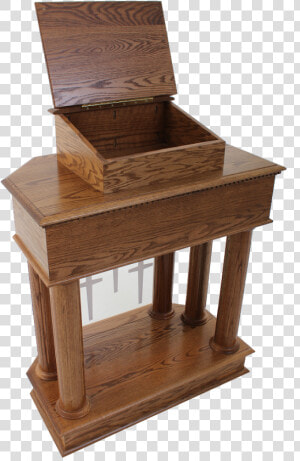 Traditional Style Open Wood Pulpit   Chair  HD Png Download