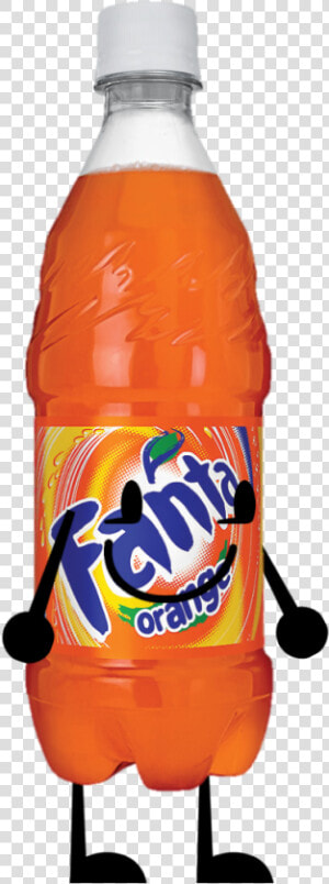 Fanta Bottle Is Very Happy   Orange Fanta Bottle Png  Transparent Png