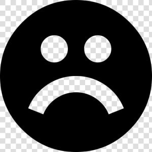 Frown   Black Poker Face Emoji  HD Png Download