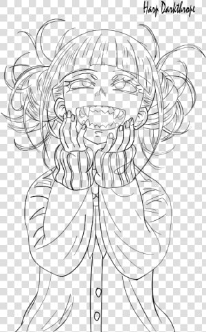 Himiko By Harp Darkthrope   Himiko Toga Line Art  HD Png Download