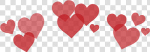 Snapchat Hearts Png   Snapchat Heart Filter Red  Transparent Png