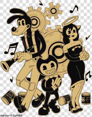 0 Replies 7 Retweets 14 Likes   Bendy And The Ink Machine Gears  HD Png Download