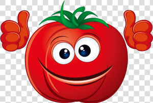 Smiley Cartoon Red Tomatoes Png Download   Tomato Png Cartoon  Transparent Png