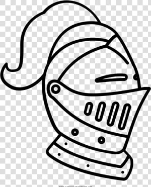 Knight Helmet Coloring Page   Transparent Knight Helmet Clipart  HD Png Download