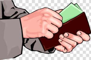 Wallet Transparent Money Vector   Putting Money In Wallet  HD Png Download