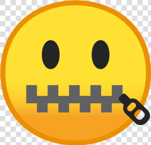 Zipper Mouth Face Icon   Tight Lipped Emoji  HD Png Download