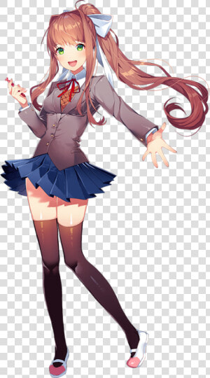 Doki Doki Literature Club Wiki   Doki Doki Literature Club Monika  HD Png Download