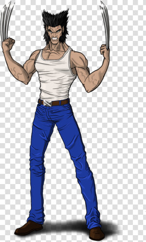 Transparent Wolverine Png   Easy Logan Wolverine Drawing  Png Download