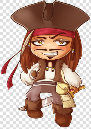 Jack Sparrow Chibi   Png Download   Captain Jack Sparrow Chibi  Transparent Png