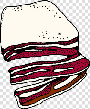 Headgear line bacon   Bacon Clip Art  HD Png Download