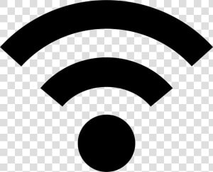 Wifi Low Signal Symbol   Wifi Blanco Y Negro  HD Png Download