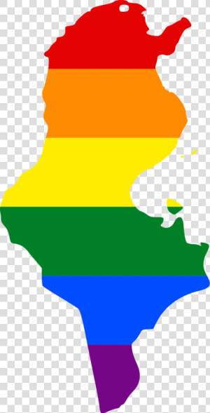 Colombia Lgbt Clipart   Png Download   Flag Map Of Tunisia  Transparent Png