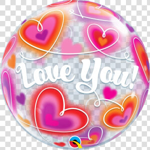 22   Bubbles Qualatex De Amor  HD Png Download