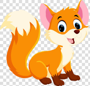  baby  babyfox  fox  cartoon  clipart  cute   Baby Cartoon Fox Drawings  HD Png Download