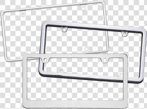 Blank Metal License Plate Frames   Window  HD Png Download