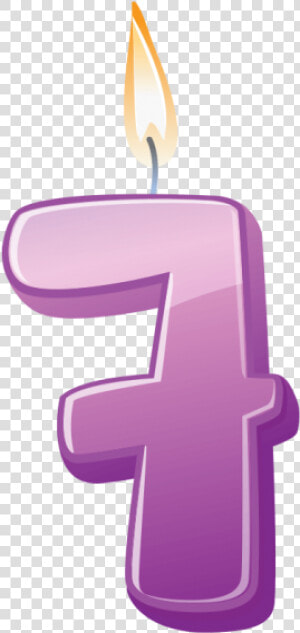 Birthday Candle Number 7 Png Image Free Download Searchpng   7 Birthday Candle Png  Transparent Png