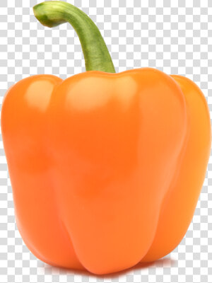 Pepper Transparent Orange   Orange Bell Pepper Transparent  HD Png Download