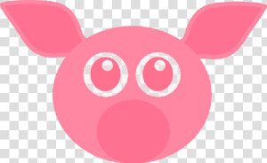    Pig  Pink  Cute  Animal  Face  Funny  Head  Mammal  HD Png Download