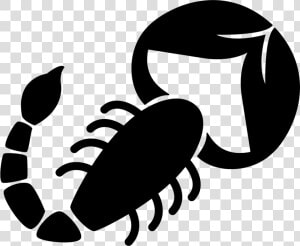 Scorpion Shape Of Zodiac Sign   Scorpio Icon  HD Png Download