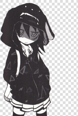 Tomoko Black And White  HD Png Download