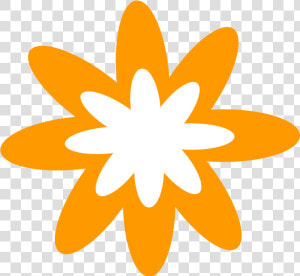 Orange Flower Icon Png Clipart   Png Download   Orange Flower Clipart Png  Transparent Png