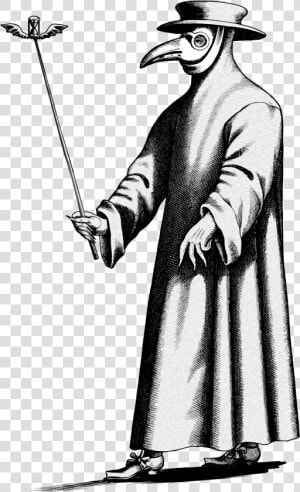 Doctor Schnabel Of Rome   Black Plague Doctor Transparent  HD Png Download