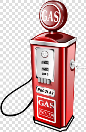 Clipart   Petrol Pump   Vintage Gas Pump Clipart  HD Png Download