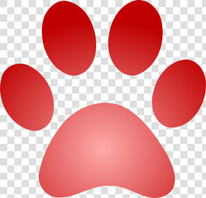 Transparent Dog Paw Print Clipart   Red Lion Paw Print  HD Png Download