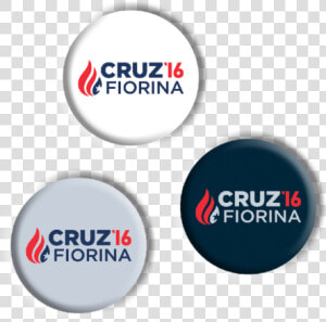 Cruz Fiorina Buttons   Ted Cruz  HD Png Download